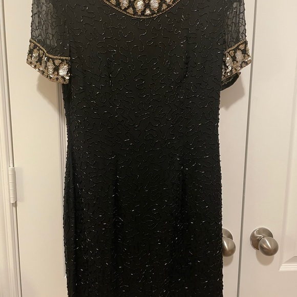 Vintage A.J Bari Black dress 1980s vintage - Picture 4 of 10